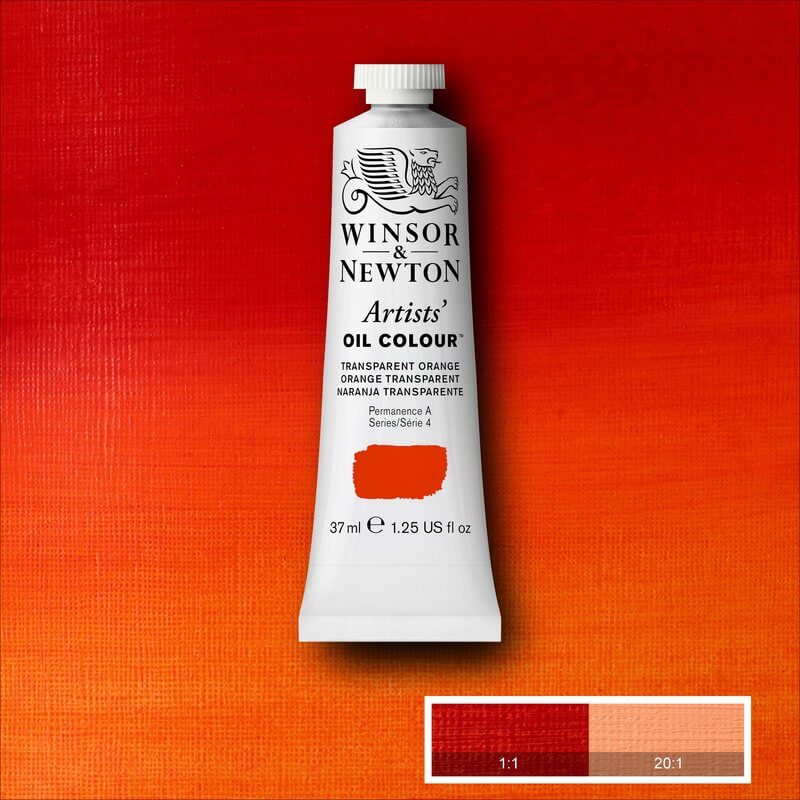 Winsor & Newton Artists' Oil Colour - 37 ml tube - Transparent Orange
