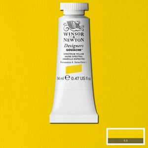 Winsor & Newton Designers Gouache - 14 ml tube - Spectrum Yellow