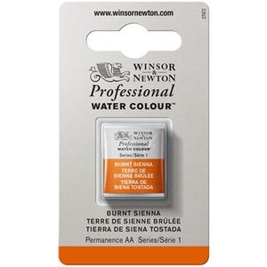 Winsor & Newton Professional Watercolour Half Pan - Burnt Sienna