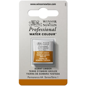Winsor & Newton Professional Watercolour Half Pan - Burnt Umber