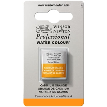 Winsor & Newton Professional Watercolour Half Pan - Cadmium Orange