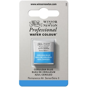 Winsor & Newton Professional Watercolour Half Pan - Cerulean Blue