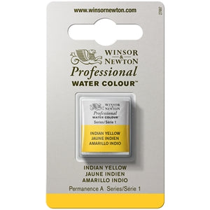 Winsor & Newton Professional Watercolour Half Pan - Indian Yellow