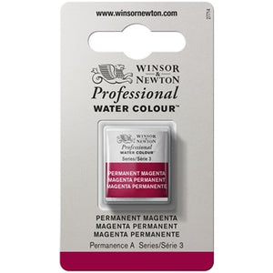 Winsor & Newton Professional Watercolour Half Pan - Permanent Magenta