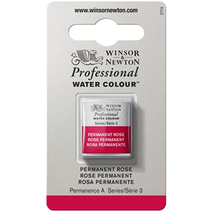 Winsor & Newton Professional Watercolour Half Pan - Permanent Rose
