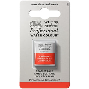 Winsor & Newton Professional Watercolour Half Pan - Scarlet Lake