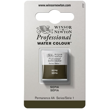 Winsor & Newton Professional Watercolour Half Pan - Sepia