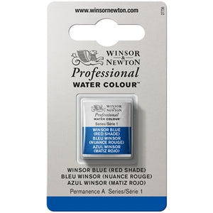 Winsor & Newton Professional Watercolour Half Pan - Winsor Blue (Red Shade)