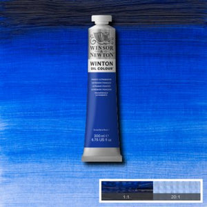 Winsor & Newton Winton Oil Colour - 200 ml tube - French Ultramarine