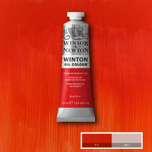 Winsor & Newton Winton Oil Colour - 37 ml tube - Cadmium Scarlet Hue