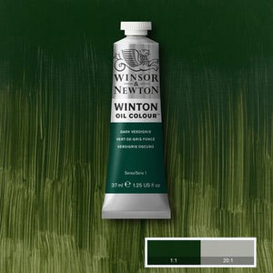 Winsor & Newton Winton Oil Colour - 37 ml tube - Dark Verdigris