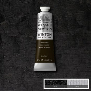Winsor & Newton Winton Oil Colour - 37 ml tube - Ivory Black