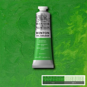 Winsor & Newton Winton Oil Colour - 37 ml tube - Permanent Green Light