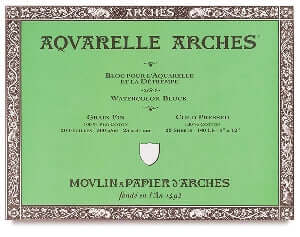 Arches Watercolour Block - 140 lb. Cold Press - 12" x 16"