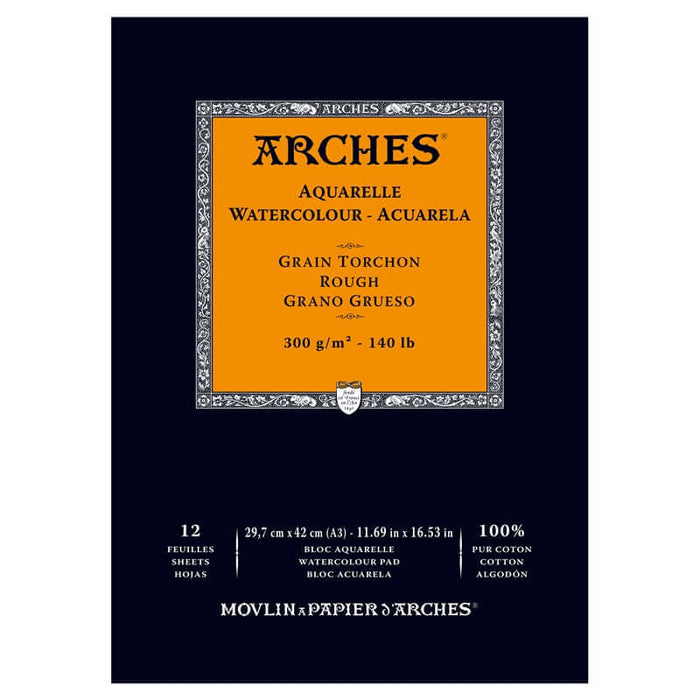 Arches Watercolour Pad - 140 lb. Rough - 11.69" X 16.53"