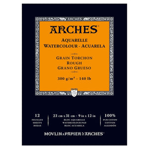 Arches Watercolour Pad - 140 lb. Rough - 9" X 12"
