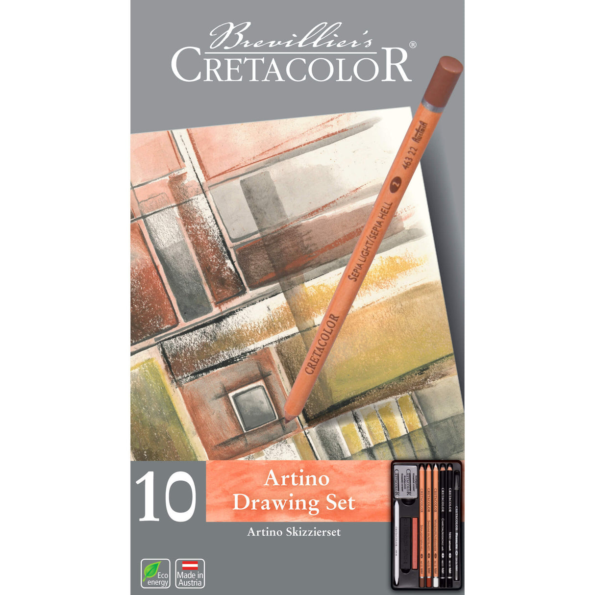 Cretacolor Artino Tin Basic Sketching Set