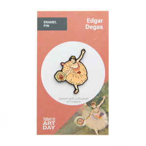 Art Pin - Dancer with a Bouquet of Flowers
