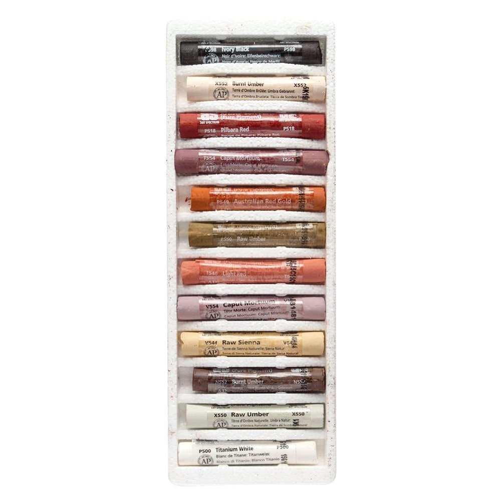 Art Spectrum Artists' Soft Pastels 12 Full Stick Life Drawing Set