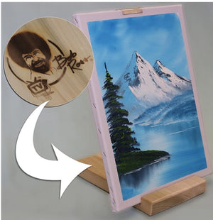 Bob Ross Wood Travel Table Easel