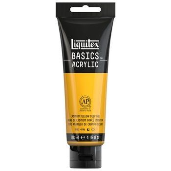 Liquitex BASICS Acrylic - 4 oz. tube - Cadmium Yellow Deep Hue