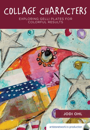 Collage Characters: Exploring Gelli Plates for Colorful Results with Jodi Ohl