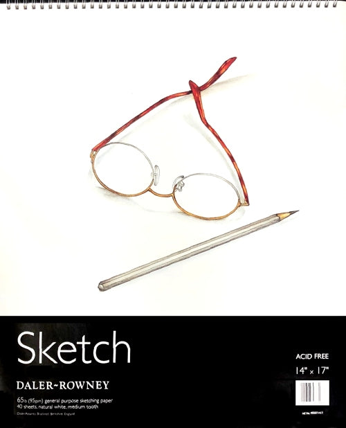Daler Rowney Spiral Bound Sketch Pad - 14" x 17"