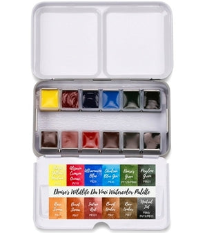 Da Vinci Denise's Wildlife Watercolour Palette Paint Set - 12 colours
