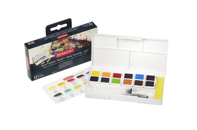 Derwent Inktense Paint 12-Pan Set #1