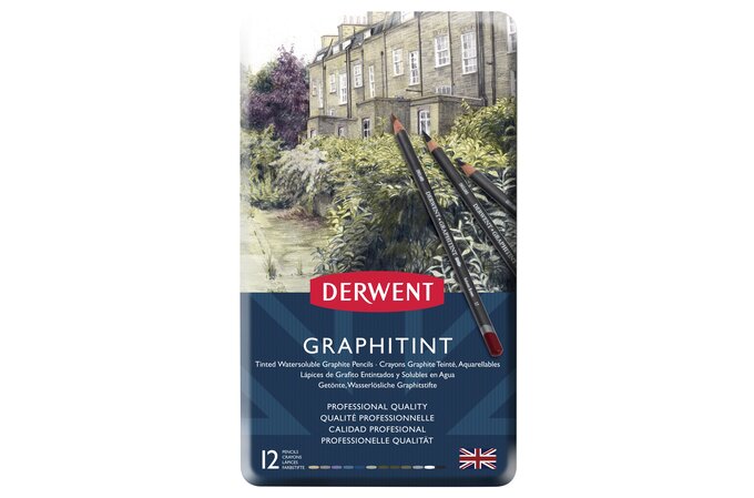 Derwent Graphitint Pencils - Set of 12 Tin