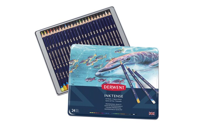 Derwent Inktense Ink Pencils - Set of 24