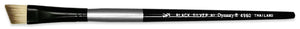 Dynasty Black Silver Angle Brush Short Handle 1/2"