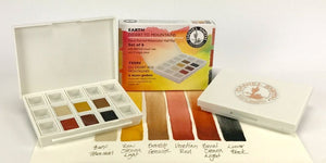 DANIEL SMITH Hand Poured Watercolor Half Pan Set – Earth: Desert to Mountains