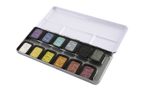 Finetec® Artist Pearlescent Watercolor Paint 12-Color Set