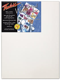 Fredrix Watercolour Regular Stretched Canvas - 12" x 16"