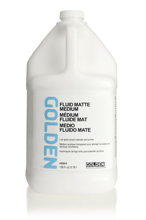 Golden - 128 oz. - Fluid Matte Medium