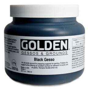 Golden - 32 oz. - Black Gesso