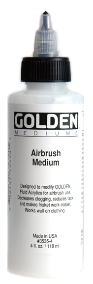 Golden Airbrush Medium - 4 oz. bottle