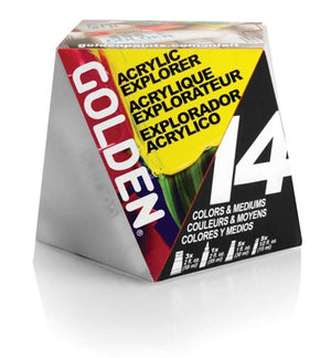 GOLDEN ACRYLIC EXPLORER SET - 14 PRODUCTS SET