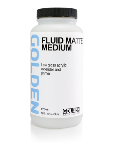 Golden - 16 oz. - Fluid Matte Medium