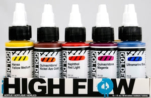 Golden High Flow Set Assorted Colours Set - 10 x 30 ml bottles