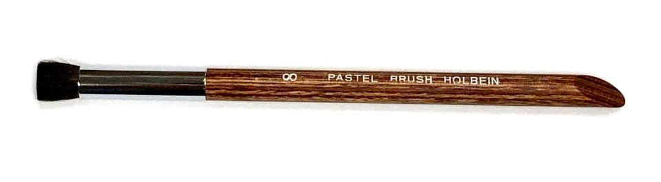 Holbein Pastel Brush Horse Hair Flat Round Blender #8