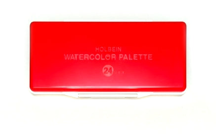 Holbein Plastic Watercolour Palette with 24 Removable Pans