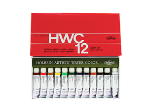 Holbein Watercolour Set of 12 - 5ml tubes