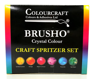 Brusho Crystal Colour Craft Spritzer Set