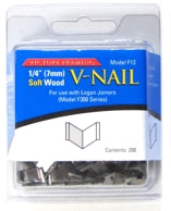 Logan F13 V-Nail ¼" (7mm) Soft Wood
