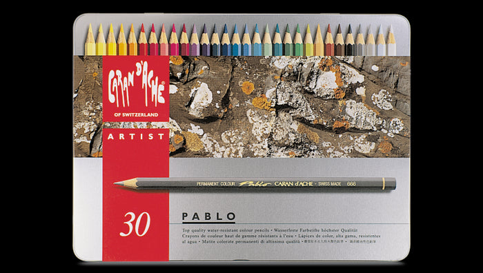 Caran D'Ache Pablo Coloured Pencil - 30 Colour Set