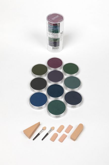 PanPastel - 10 Colour Extra Dark Shades Cool Set