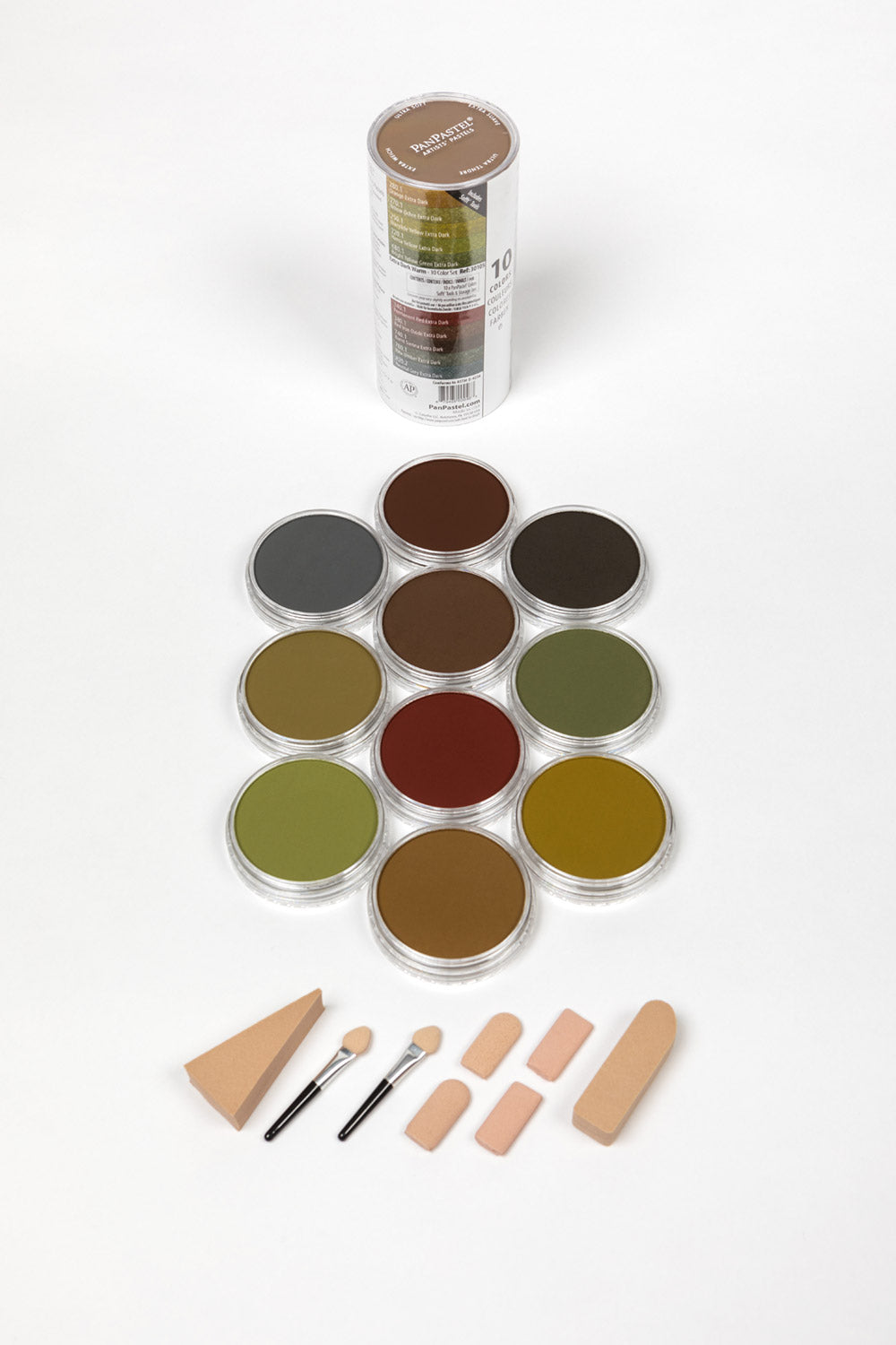 PanPastel - 10 Colour Extra Dark Shades Warm Set
