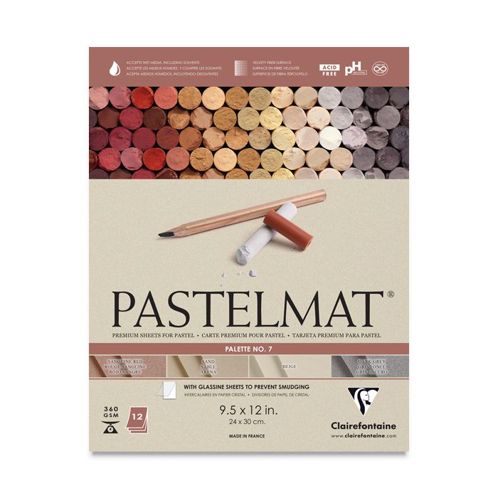 Clairefontaine Pastelmat Pastel Pad 9" x 12" Palette No. 7